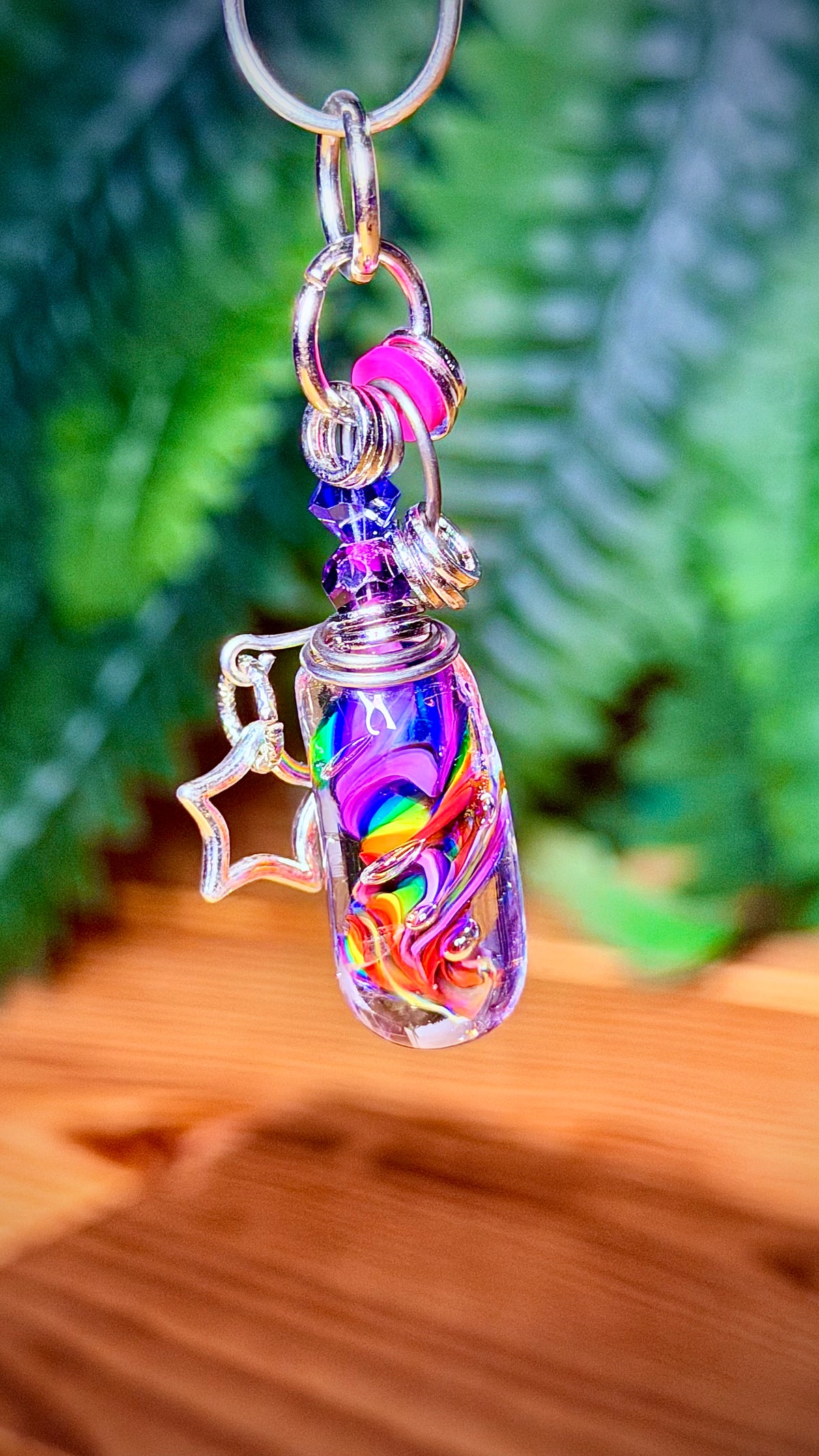 Rainbow Dashed Necklace