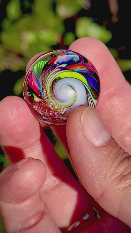 Neon Supernova Marble